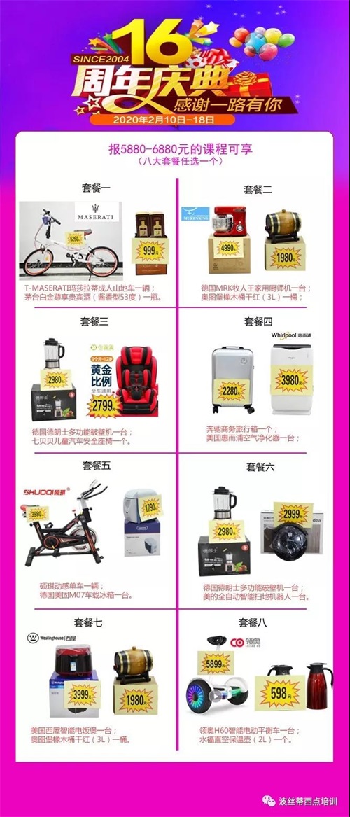 波絲蒂16周年慶，一線品牌百萬大禮套餐已備好！該出手時(shí)早出手！