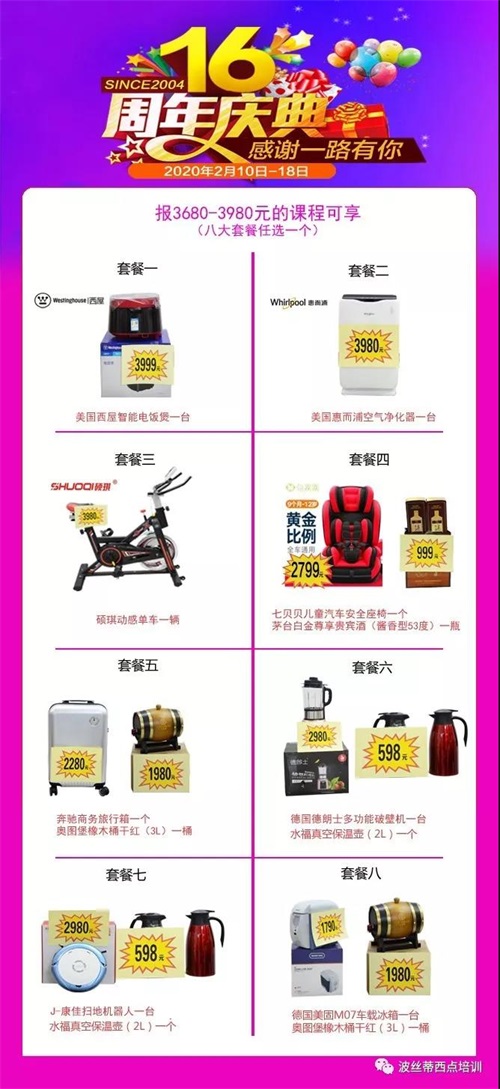 波絲蒂16周年慶，一線品牌百萬大禮套餐已備好！該出手時(shí)早出手！