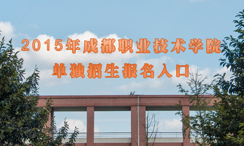  2021年成都職業(yè)技術(shù)學院高職單招網(wǎng)上報名入口